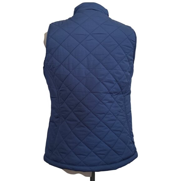 Reversible Princess Cruises Quilted Puffer Vest M Navy & White Stripes - Picture 3 of 9